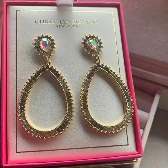 Christian Siriano Multi colored Hoop Earrings - Picture 4 of 7